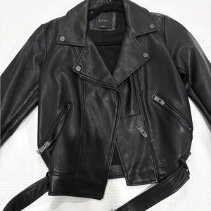 Elodie Classic Black Leather Jacket